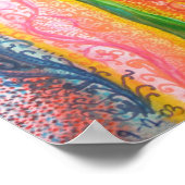 Print or Poster with Psychedelic Tree Design (Hoek)