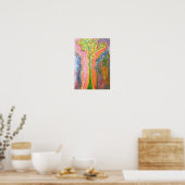 Print or Poster with Psychedelic Tree Design (Keuken)