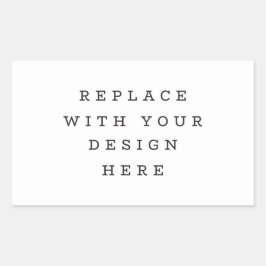 PRINT ORDER 4.5 x 2.7 enveloppartijrechthoek Rechthoekige Sticker