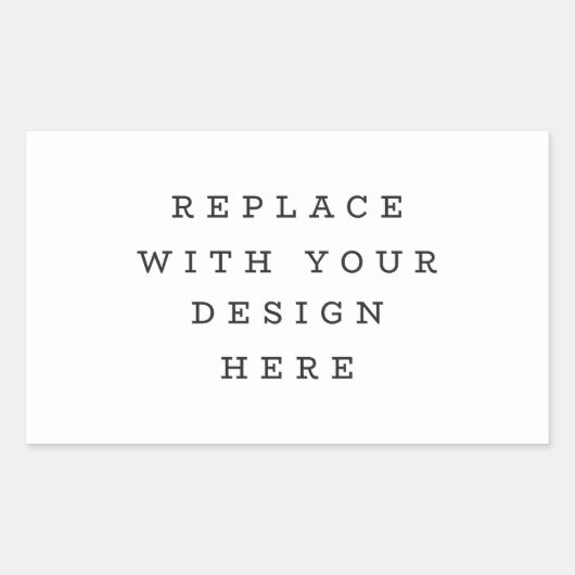 PRINT ORDER 4.5 x 2.7 enveloppartijrechthoek Rechthoekige Sticker (Voorkant)