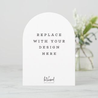 PRINT ORDER 7 x 5 inch card Dicut arch edge Kaart