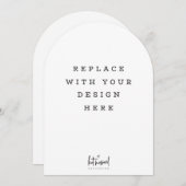 PRINT ORDER 7 x 5 inch card Dicut arch edge Kaart (Voorkant / Achterkant)