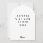 PRINT ORDER 7 x 5 inch card Dicut arch edge Kaart (Voorkant)