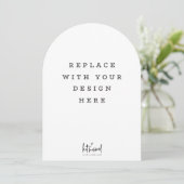 PRINT ORDER 7 x 5 inch card Dicut arch edge Kaart (Staand voorkant)