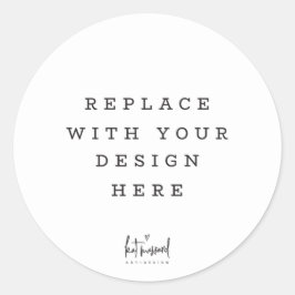 PRINT ORDER-envelop partij voor verzegeling Ronde Sticker