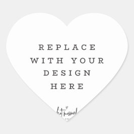 PRINT ORDER-envelop voor zeehondenhart Hart Sticker