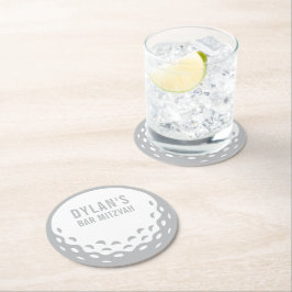 PRINT ORDER special event golfbar mitzvah Ronde Kartonnen Onderzetter