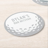 PRINT ORDER special event golfbar mitzvah Ronde Kartonnen Onderzetter (Gebogen)
