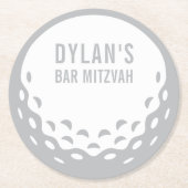 PRINT ORDER special event golfbar mitzvah Ronde Kartonnen Onderzetter (Voorkant)