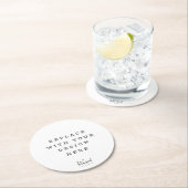 PRINT ORDER special event party ronde cirkel Kartonnen Onderzetter (Insitu)