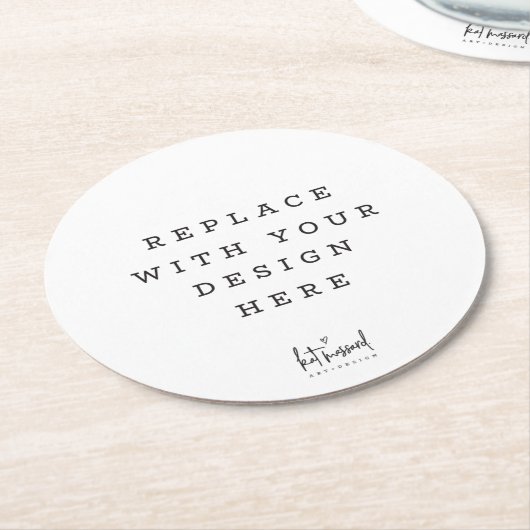 PRINT ORDER special event party ronde cirkel Kartonnen Onderzetter (Gebogen)