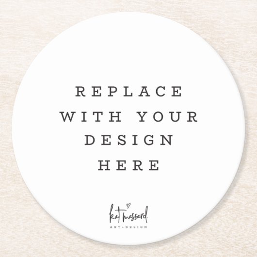 PRINT ORDER special event party ronde cirkel Ronde Kartonnen Onderzetter (Voorkant)