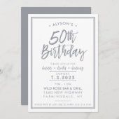 PRINT ORDER voor Alyson - 50th Birthday Kaart (Voorkant / Achterkant)