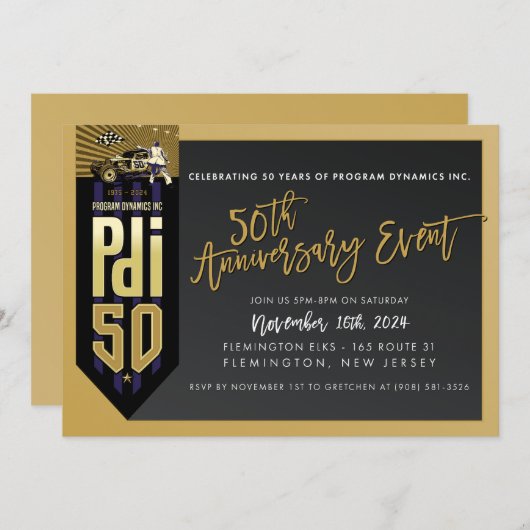 PRINT ORDER voor Gretchen - PDI 50e Jubileum Kaart (Voorkant / Achterkant)