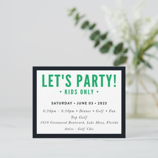 PRINT ORDER VOOR Sari - Dylan Lets Party Kinder Kaart (Staand voorkant)