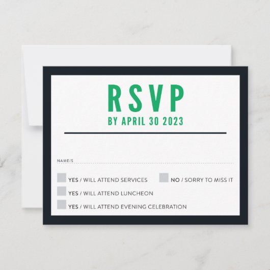 PRINT ORDER VOOR Sari - Dylan RSVP-antwoordkaart Kaart (Voorkant)