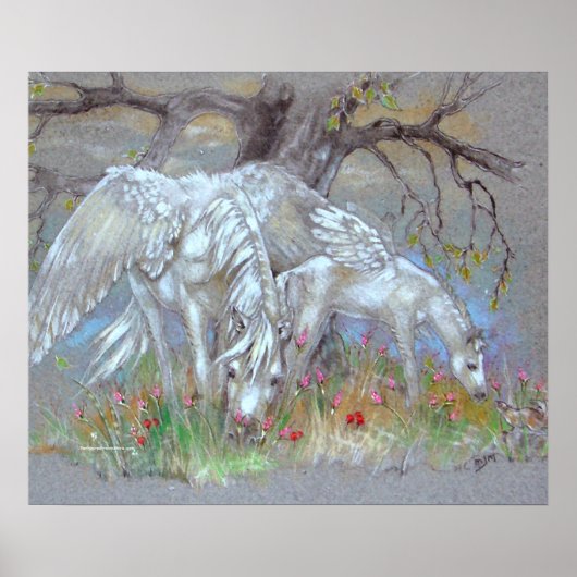 PRINT - Pegasus moeder & foal (Voorkant)