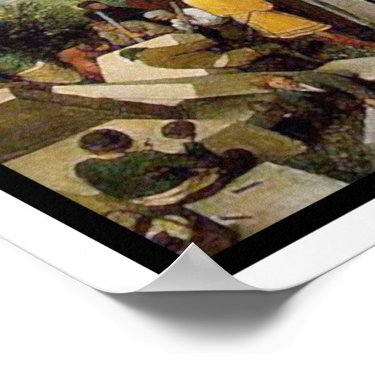 Print/Poster: Tower of Babel - Peter Bruegel Poster (Hoek)