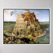 Print/Poster: Tower of Babel - Peter Bruegel Poster (Voorkant)