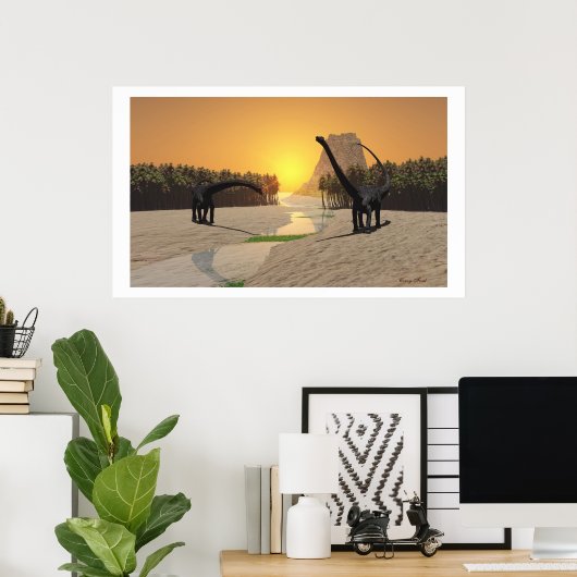 PRINT PREHISTORIC RIVER (Thuiskantoor)