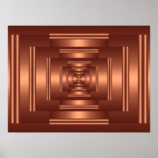 Print Rechthoek Vision Koper (Voorkant)