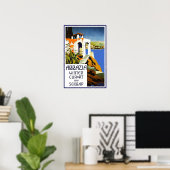 Print Retro Vintage Afbeelding Reis Abbazia (Thuiskantoor)