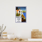Print Retro Vintage Afbeelding Reis Abbazia (Keuken)