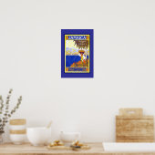 Print Retro Vintage Afbeelding Reis Jamaica (Keuken)