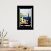 Print Retro Vintage Afbeelding Reizen Italiaanse M (Keuken)