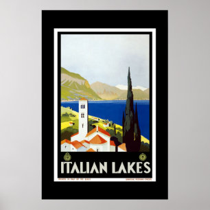 Print Retro Vintage Afbeelding Reizen Italiaanse M