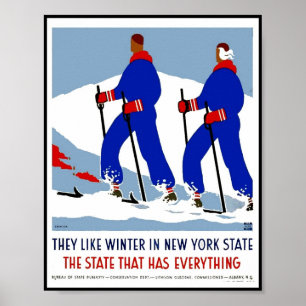 Print Retro Vintage Afbeelding Reizen New York Sta