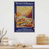 Print Retro Vintage Afbeelding Reizen Waterton Mer (Keuken)