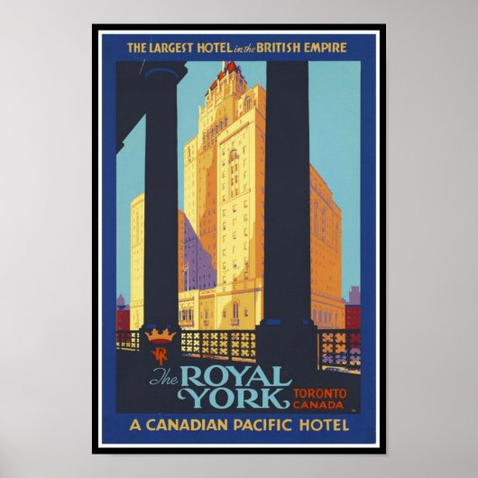Print Retro Vintage Image Travel Canada (Voorkant)
