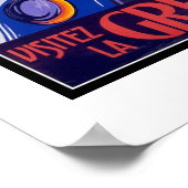 Print Retro Vintage Image Travel Griekenland (Hoek)