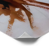 Print,Romantic Woman with Flowers – Soft Pink Impr Poster (Hoek)