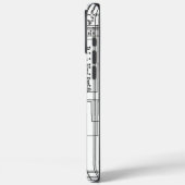 Print Schematische Circuit Board Diagram Elektroni Case-Mate iPhone Case (Achterkant / Links)
