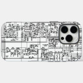 Print Schematische Circuit Board Diagram Elektroni Case-Mate iPhone Case (Achterkant (horizontaal))