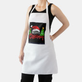 Print Schort, Medium vrouwen voedseldoek kerstdag Schort (Insitu)