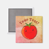 Print Stijl Leuke Cartoon Tomaat Magneet (Voorkant / Achterkant)