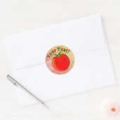  Print Stijl Leuke Cartoon Tomaat Ronde Sticker (Envelop)