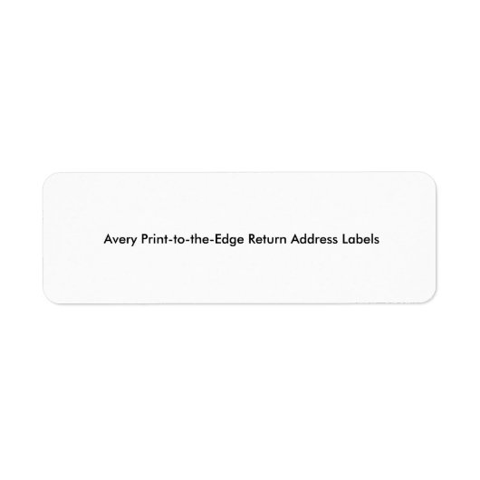 Print-to-the-Rand Adreslabels Etiket (Voorkant)