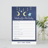 PRINT Twinkle Twinkle Moon Stars Baby shower Game (Staand voorkant)