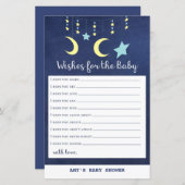 PRINT Twinkle Twinkle Moon Stars Baby shower Game (Voorkant / Achterkant)