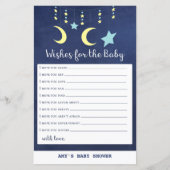 PRINT Twinkle Twinkle Moon Stars Baby shower Game (Voorkant)