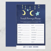 PRINT Twinkle Twinkle Moon Stars Baby shower Game (Voorkant / Achterkant)