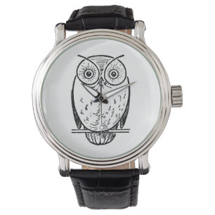 Print Uil Hoot Horloge