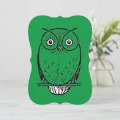  Print Uil Hoot Kaart (Staand voorkant)