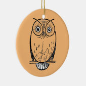  Print Uil Hoot Keramisch Ornament (Rechts)