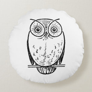 Print Uil Hoot Rond Kussen