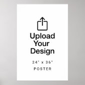 Print Uw 24" x 36" Poster Digitale Download (Voorkant)